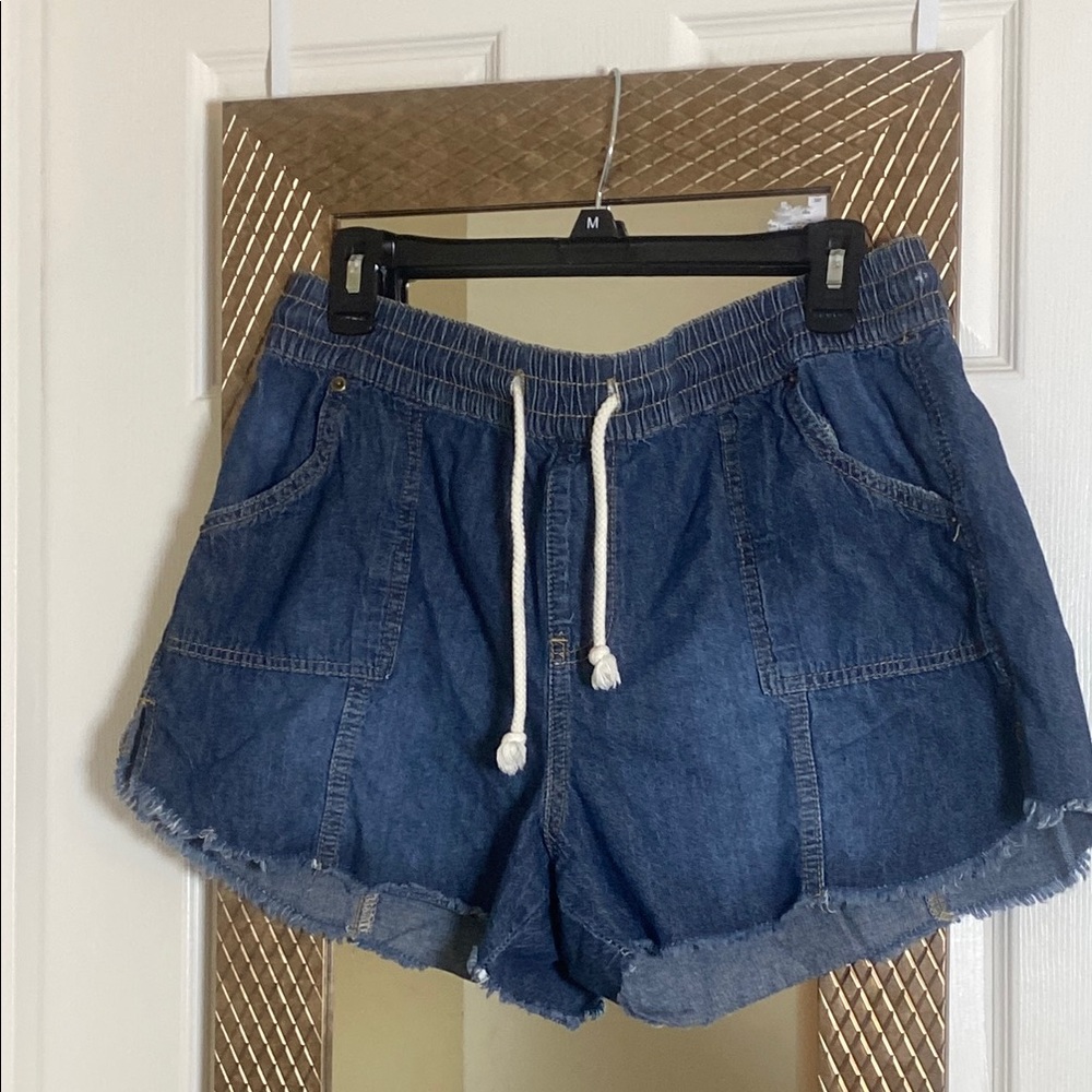 Maurices Dark Blue Jean Shorts